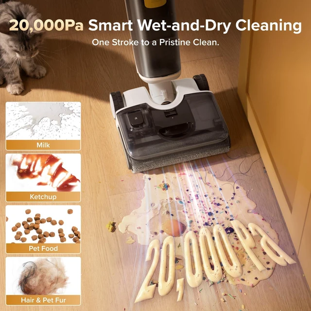 Alt view image 3 of 7 - roborock F25 GT Gen 2 Wet Dry Vacuum Cleaner, Cordless Vacuum Mop Combo