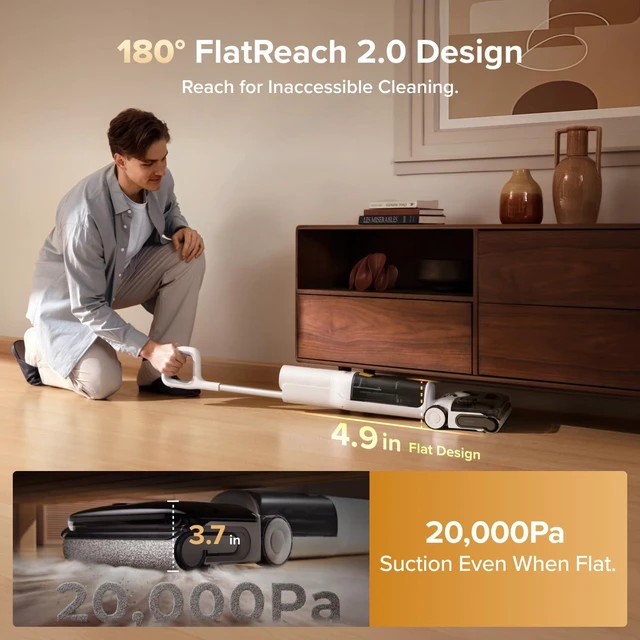 Alt view image 4 of 7 - roborock F25 GT Gen 2 Wet Dry Vacuum Cleaner, Cordless Vacuum Mop Combo