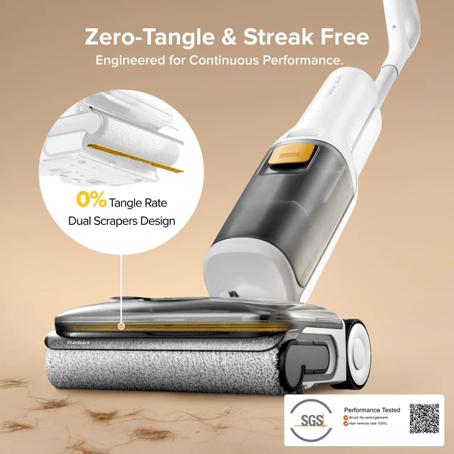 Alt view image 6 of 7 - roborock F25 GT Gen 2 Wet Dry Vacuum Cleaner, Cordless Vacuum Mop Combo