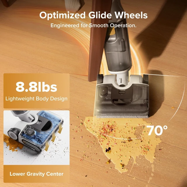 Alt view image 7 of 7 - roborock F25 GT Gen 2 Wet Dry Vacuum Cleaner, Cordless Vacuum Mop Combo