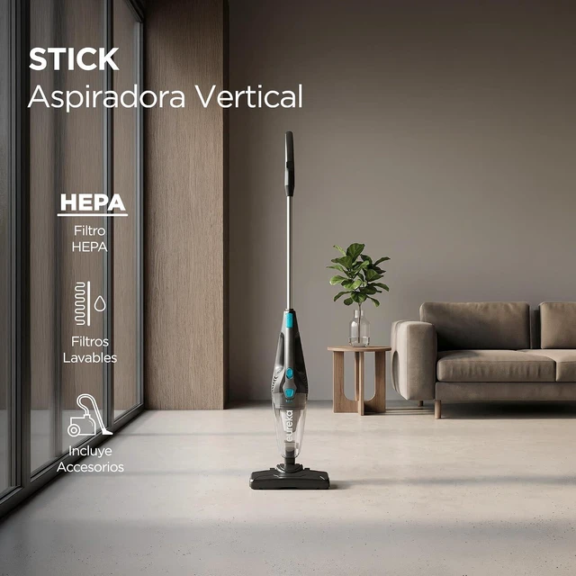 Alt view image 5 of 7 - Eureka NES215A Blaze 3-in-1 Swivel Handheld & Stick Vacuum Cleaner, Blue