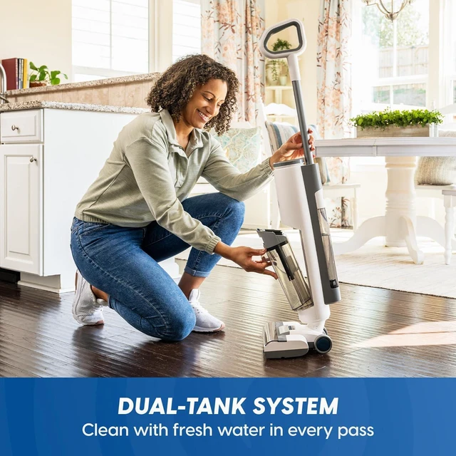Alt view image 7 of 7 - Vacmaster Cordless Wet Dry Vacuum & Mop, Self-Cleaning Hard Floor Cleaner