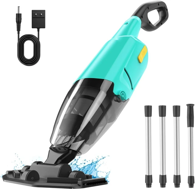 Main image of Handheld Pool Vacuum for Above Ground Pools,Cordless Pool Vacuum with Powerful Suction up to 18 gallons/min,Ideal for Leaves and Debris,Pool Vacuum Head for Pools Above Ground and Hot Tubs (Green)