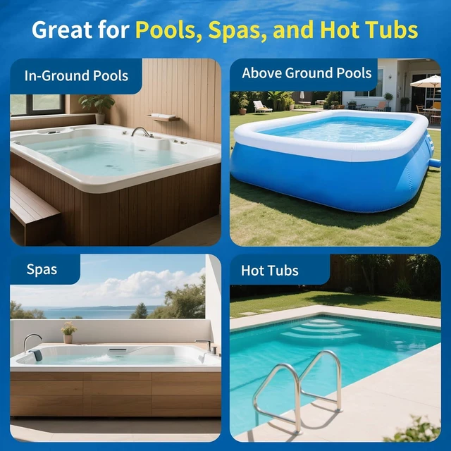 Alt view image 7 of 7 - Handheld Pool Vacuum for Above Ground Pools,Cordless Pool Vacuum with Powerful Suction up to 18 gallons/min,Ideal for Leaves and Debris,Pool Vacuum Head for Pools Above Ground and Hot Tubs (Green)