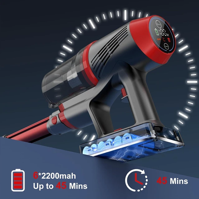 Alt view image 3 of 7 - Cordless Stick Vacuum, Anti-Tangle Brush, LED Light for Pet Hair