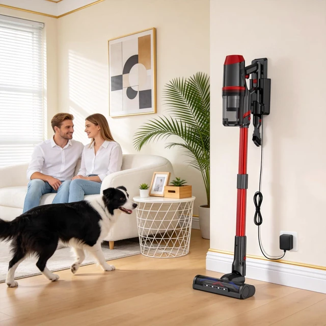 Alt view image 7 of 7 - Cordless Stick Vacuum, Anti-Tangle Brush, LED Light for Pet Hair