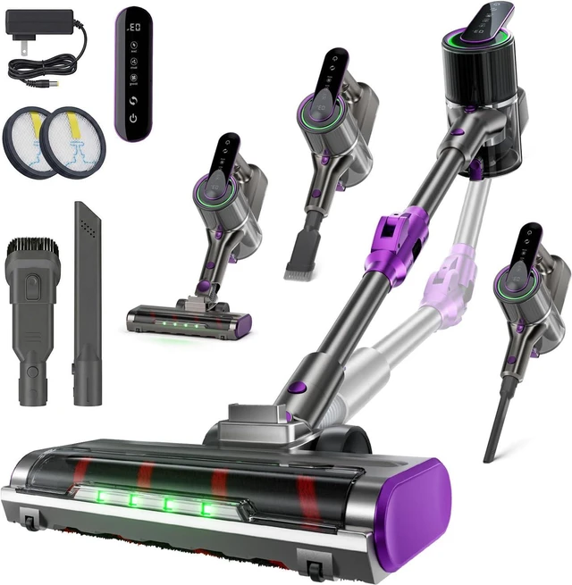 Main image of Cordless Vacuum Cleaner for Home, 55kpa Foldable, Anti-Tangle