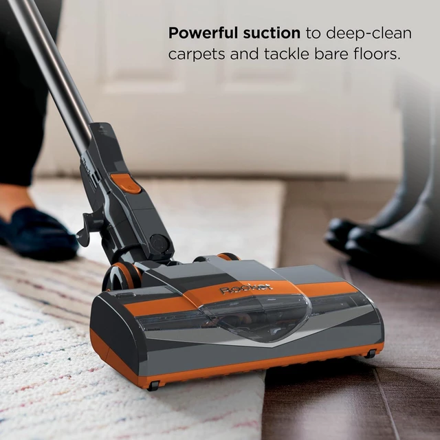 Alt view image 2 of 7 - Shark Rocket Corded Stick Vacuum, Carpet & Hard Floors, Gray/Orange, HV301