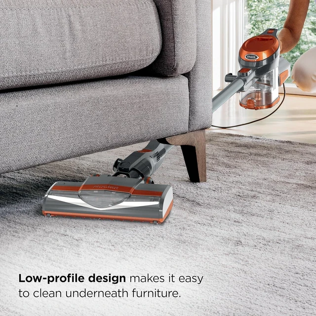 Alt view image 3 of 7 - Shark Rocket Corded Stick Vacuum, Carpet & Hard Floors, Gray/Orange, HV301