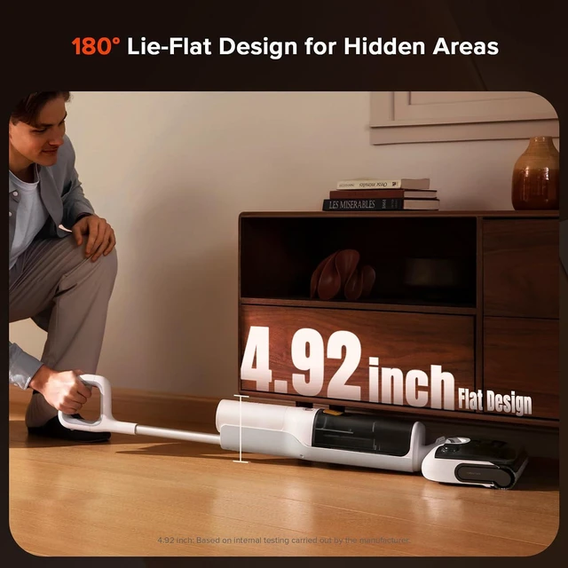 Alt view image 2 of 7 - roborock F25 GT Set Cordless Wet Dry Vacuum Cleaner and Mop with 2 Brushes