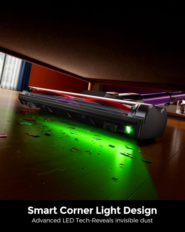 Alt view image 7 of 7 - Cordless Vacuum Cleaner, 500W 45KPA 50Mins Stick Vacuum Cleaners for Home