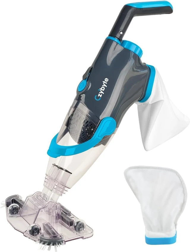 Main image of Handheld Pool Vacuum CleanerGrey and White