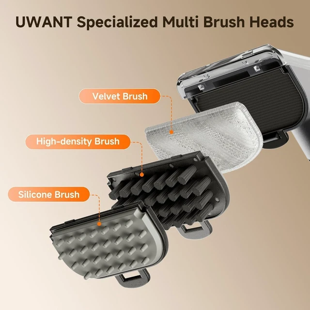 Alt view image 3 of 7 - Uwant Carpet Cleaner Machine 18Kpa Portable Carpet Cleaner for Cars Couch, 2in1 Water Tank Upholstery Cleaner, Spot Cleaner with Cleaning Tools Set of 1