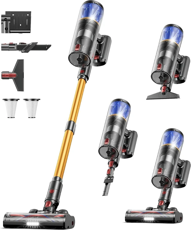 Main image of Cordless Vacuum Cleaner for Home, 65KPA 650W 70Mins Stick Vacuum Cordless with Three Suction Modes, Self-Standing&LED Screen, Anti-Tangle Brush, Vacuum Cleaners for Pet Hair/Hardwood Floors/Carpet