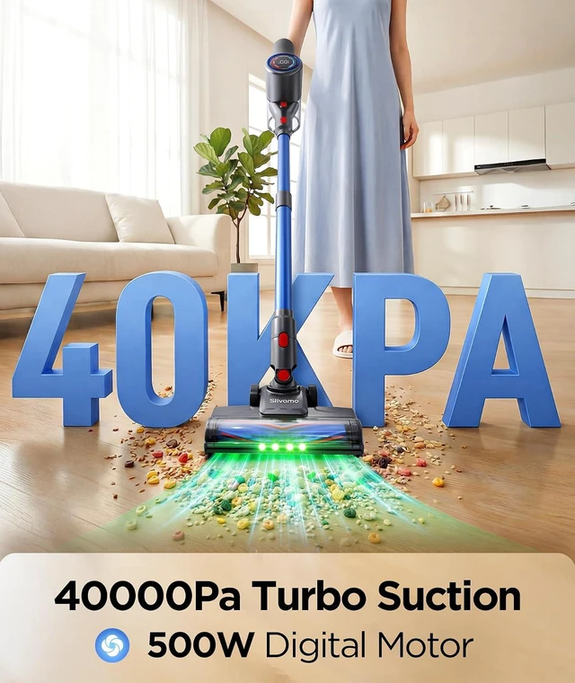 Alt view image 5 of 7 - S10 Cordless Vacuum Cleaner, 40KPA/500W/45Mins, LED Display