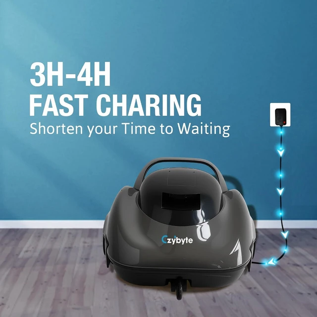 Alt view image 7 of 7 - Cordless Robotic Pool Cleaner, Light Gray