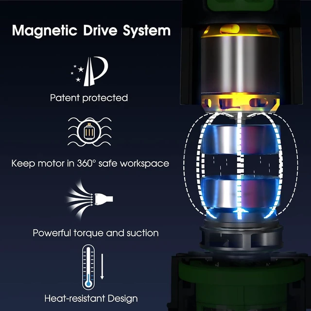 Alt view image 6 of 7 - Rechargeable Pool & Spa Hot Tub Vacuum Cleaner - Dual Mode & Magnetic Drive System, 25µm Ultra Fine Mesh Filters for Hot Tub, Small Above Ground Pools - 70 Mins