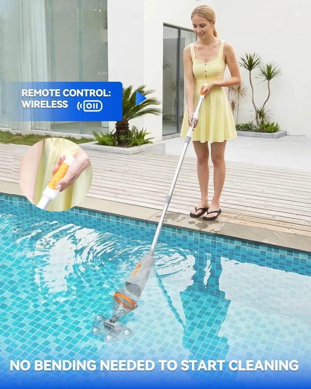 Alt view image 2 of 7 - Pool Vacuum for Above Ground, 2026 Upgraded Wireless Remote Pool Cleaner