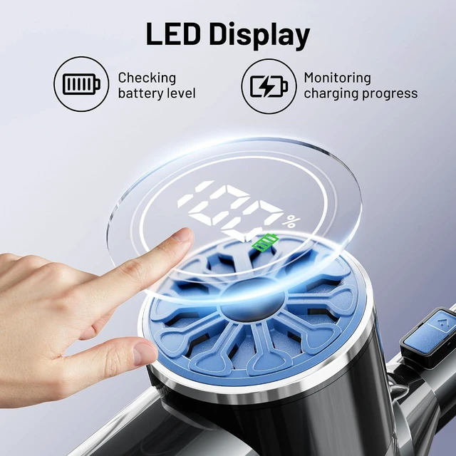 Alt view image 4 of 7 - VIPSUN Cordless Vacuum Cleaners for Home,Stick Vacuum Cordless with Self-Standing,LED Screen,Lightweight Powerful Suction Wireless Vacuum,Rechargeable Vacuum for Pet Hair, Hardwood Floors