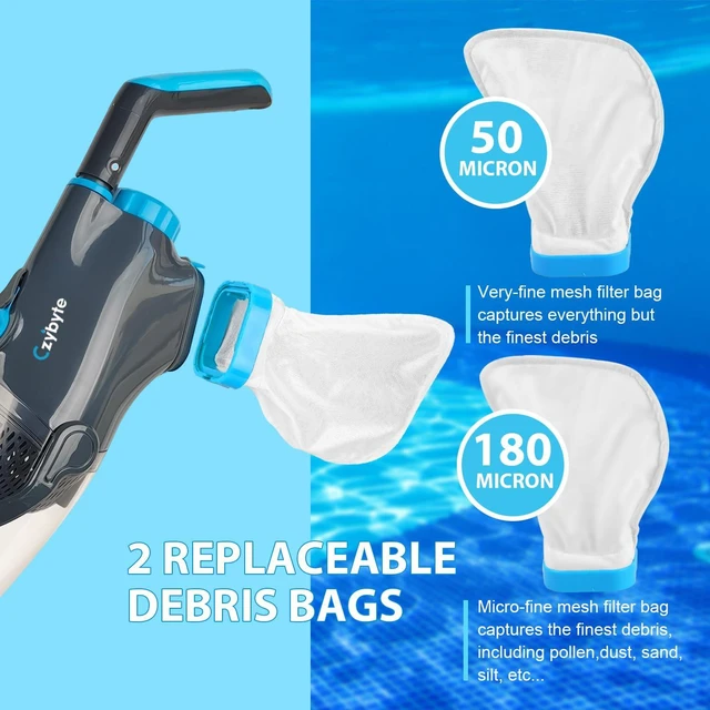 Alt view image 5 of 6 - Handheld Pool Vacuum CleanerGrey and White