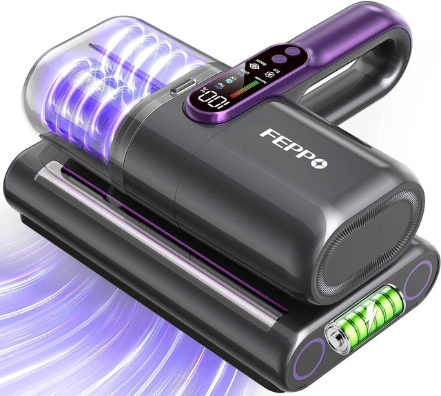 Main image of FEPPO Cordless Mattress Vacuum Cleaner, 18Kpa Strong Suction Bed Vacuum
