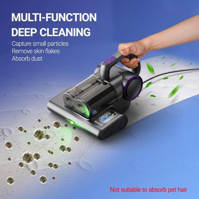 Alt view image 6 of 7 - FEPPO Mattress Vacuum Cleaner, 16Kpa Bed Vacuum with 253.7nm UV-C Light