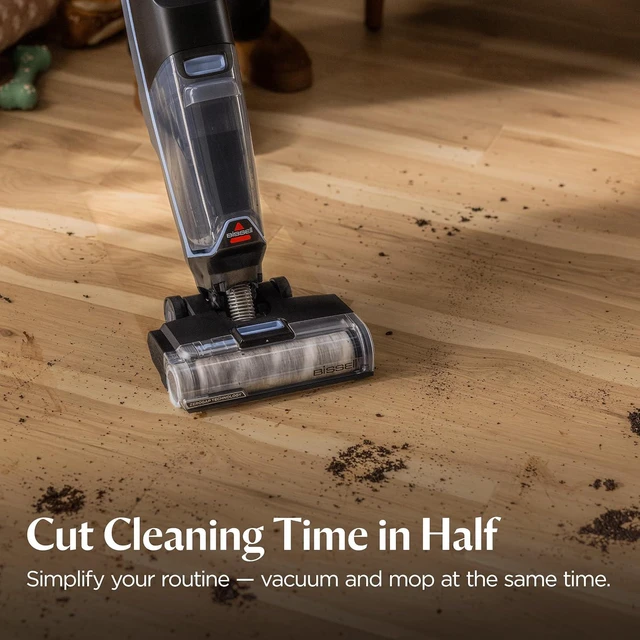 Alt view image 2 of 7 - BISSELL CrossWave Edge Cordless Wet Dry Vacuum with Edge Cleaning, Tangle-Free Pet Hair Brush Roll, FreshStart Filter, and Storage & Rinse Tray Included, 4329F