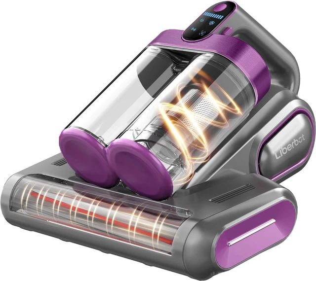 Main image of Mattress Vacuum Cleaner, Cordless Bed Vacuum with 13KPa Suction, Portable Vacuums for Sofa Couch Crib, Birthday Gifts for Women (Gray & Purple)