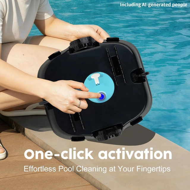 Alt view image 5 of 7 - Cordless Robotic Pool Cleaner, Light Gray