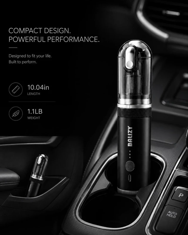 Alt view image 7 of 7 - Handheld Vacuum4-in-1 Cordless Car Vacuum Cleaner&Air Blower,Black