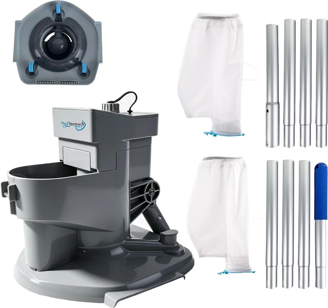 Main image of Cordless Pool Vacuum, Handheld Rechargeable Pool Cleaner with Poles,60 Mins Runtime, 11.1V Powerful Suction, 2 Replacement Filter Bags,Ideal for inground Pools,Spa,Hot Tub, Stairs,Above Ground Pools