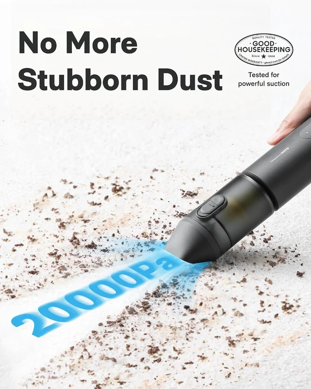 Alt view image 2 of 7 - HOTO Car Vacuum Portable Cordless, 4-in-1 Mini Handheld Vacuum, 20000Pa