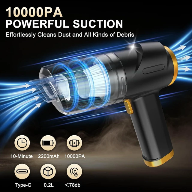 Alt view image 3 of 7 - Handheld Vacuum, Small Car Vacuum, Cordless & Lightweight