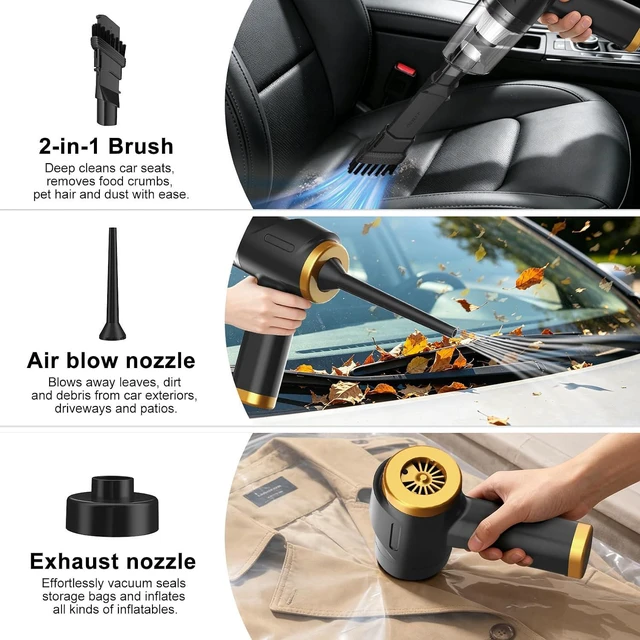 Alt view image 5 of 7 - Handheld Vacuum, Small Car Vacuum, Cordless & Lightweight
