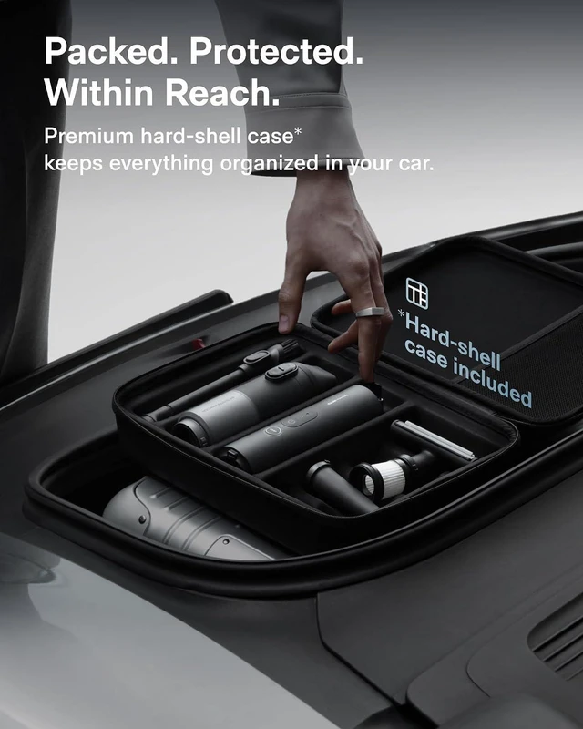 Alt view image 6 of 7 - HOTO Car Vacuum Portable Cordless, Handheld Vacuum with Case, 20000Pa