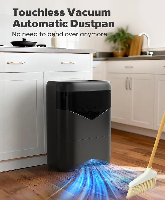 Alt view image 2 of 7 - Touchless Vacuum Automatic Dustpan, Bagless, 20Kpa Suction & Auto Sensors