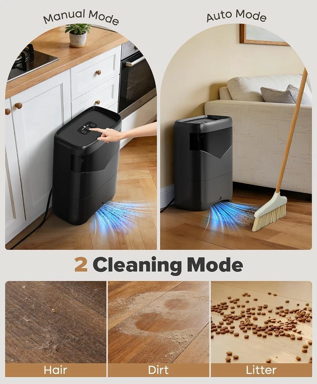 Alt view image 4 of 7 - Touchless Vacuum Automatic Dustpan, Bagless, 20Kpa Suction & Auto Sensors