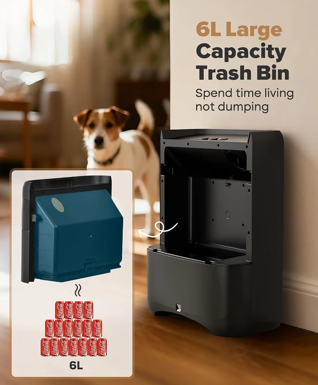 Alt view image 5 of 7 - Touchless Vacuum Automatic Dustpan, Bagless, 20Kpa Suction & Auto Sensors