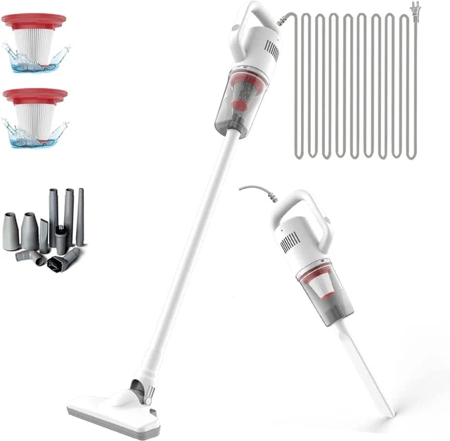 Main image of KEROMEE Stick Corded Handheld Vacuum Cleaner 26ft Cord Electric Broom for Pet Hair Hardwood Floor Cat Litter Cleaning