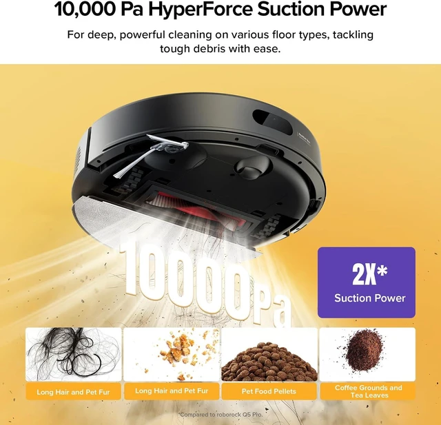 Alt view image 3 of 7 - roborock Q7 M5+ Robot Vacuum and Mop, Up to 7-9 Weeks Self-Empty, 10000Pa