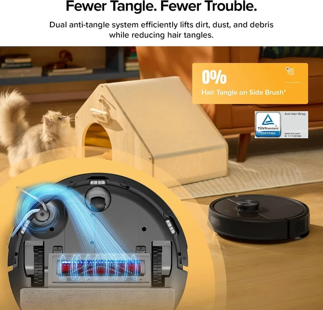 Alt view image 4 of 7 - roborock Q7 M5+ Robot Vacuum and Mop, Up to 7-9 Weeks Self-Empty, 10000Pa