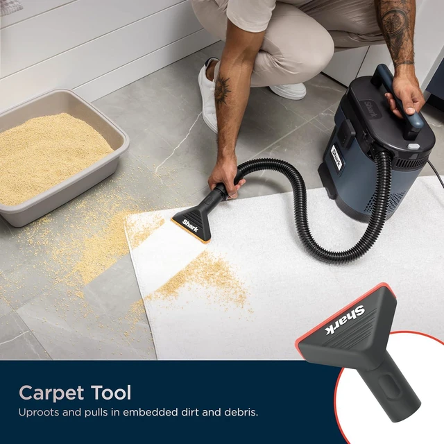 Alt view image 4 of 7 - Shark MessMaster Portable Wet/Dry Vac, 3 Tools + Extension Wand, VS101