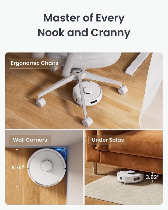 Alt view image 2 of 7 - SwitchBot K11+ Robot Vacuum & Mop with Matter, 6000Pa Suction, 90-Day Hands-Free Self-Emptying, LDS Navigation, 3.6 Ultra-Slim, Anti-Tangle for Pet Hair, Works with Alexa, Google Home, Apple Home