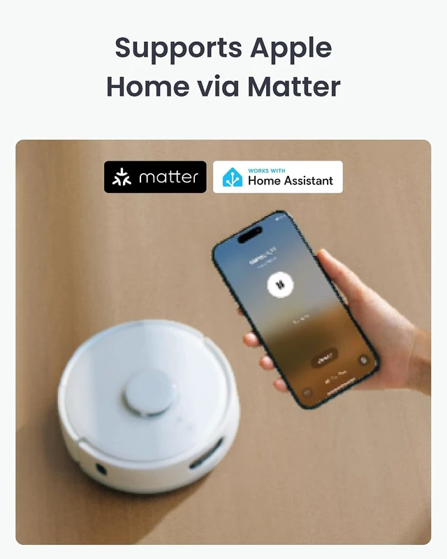 Alt view image 5 of 7 - SwitchBot K11+ Robot Vacuum & Mop with Matter, 6000Pa Suction, 90-Day Hands-Free Self-Emptying, LDS Navigation, 3.6 Ultra-Slim, Anti-Tangle for Pet Hair, Works with Alexa, Google Home, Apple Home