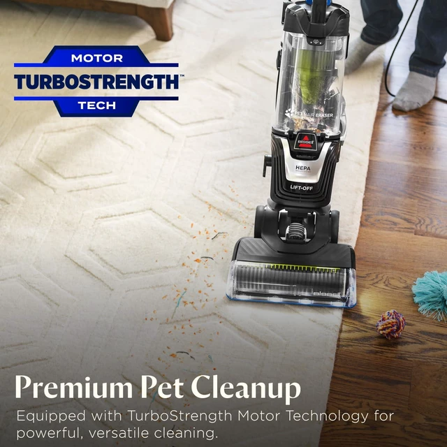 Alt view image 2 of 6 - Bissell Pet Hair Eraser Turbo Lift-Off Vacuum, HEPA, 3774F