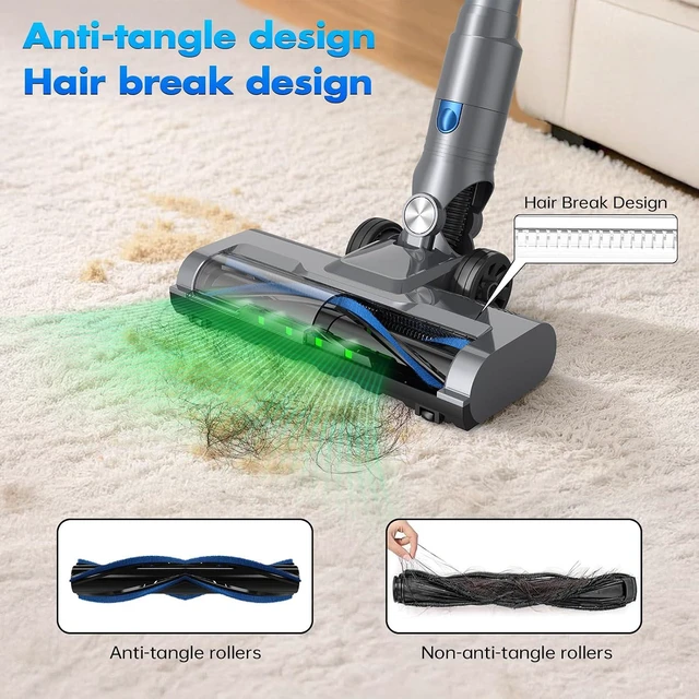 Alt view image 5 of 7 - Cordless Vacuum Cleaner, Stick Vacuum Cordless with HEPA Filter, Powerful Suction for Hardwood Floor, Carpet & Pet Hair - SV807C