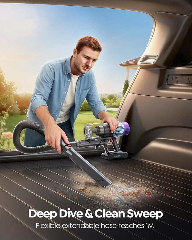 Alt view image 4 of 7 - Cordless Vacuum Cleaner 70Mins/650W/55KPA, Stick Vacuum Cleaners for Home