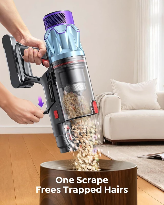 Alt view image 7 of 7 - Cordless Vacuum Cleaner 70Mins/650W/55KPA, Stick Vacuum Cleaners for Home