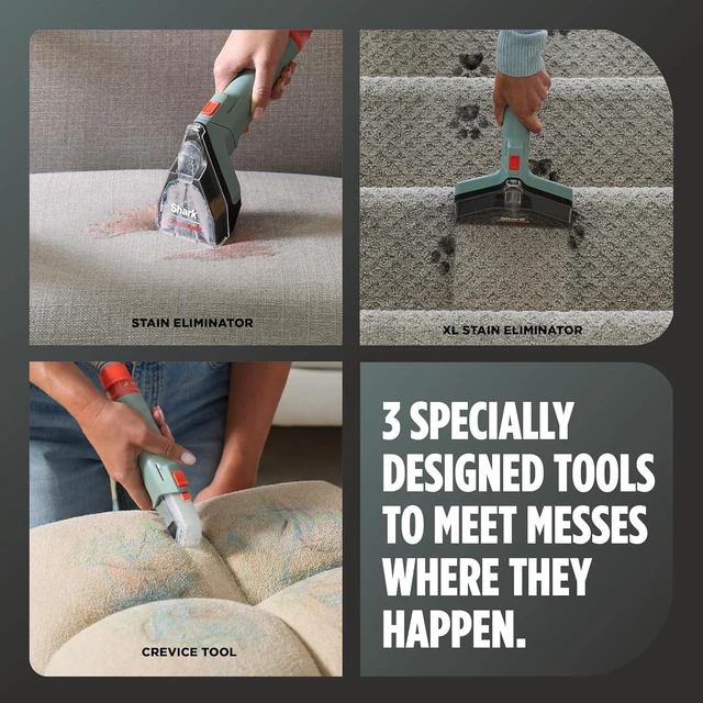 Alt view image 6 of 7 - Shark CarpetXpert Upright Carpet & Built-in Stain Cleaner, 3 Tools, EX151