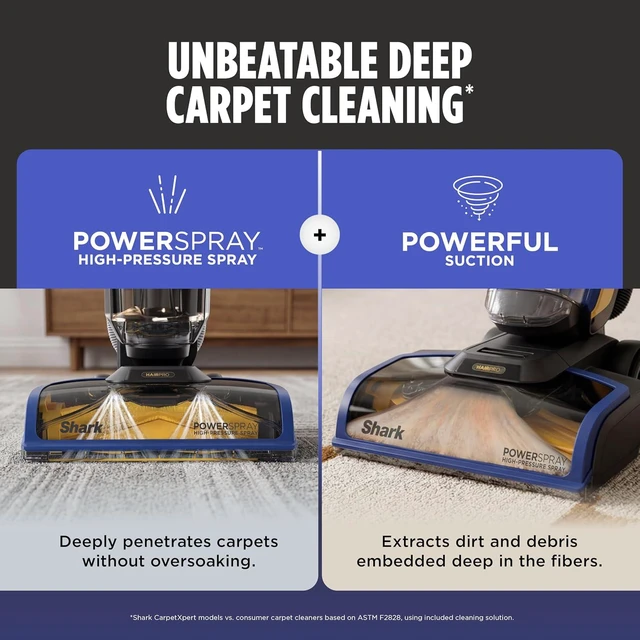 Alt view image 4 of 7 - Shark CarpetXpert HairPro Carpet & Built-in Stain Cleaner, 2 Tools EX251BRN